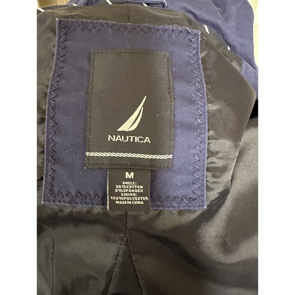 Nautica Navy Pocket Swing Coat Size M - Picture 9 of 10